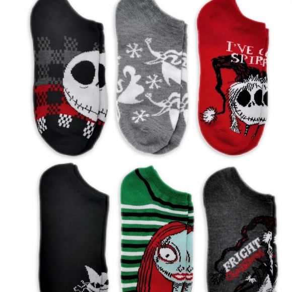 Disney Other - Disney Men's Casual Socks - Black, Gray, Red, Green